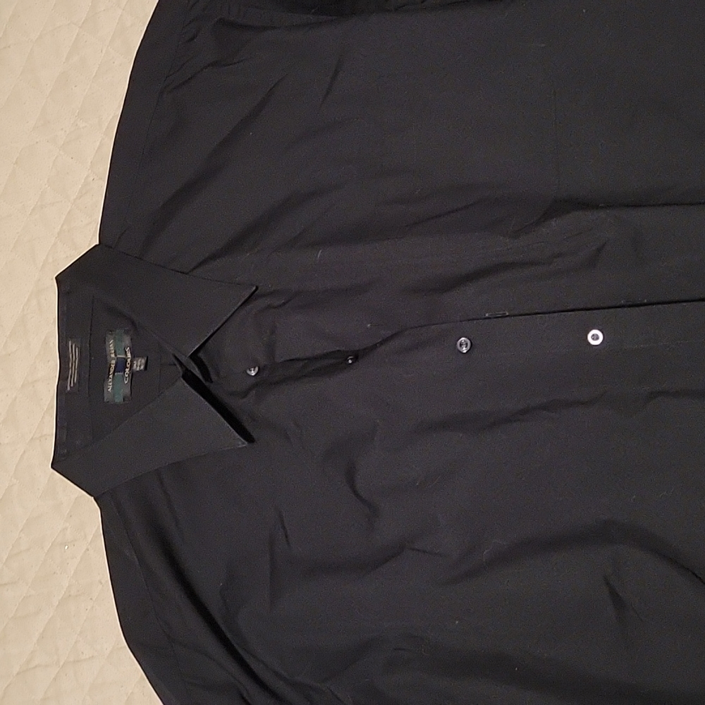 EUC Alexander Julian Colours Dress Shirt Black 3XLT 19-19.5 36/37